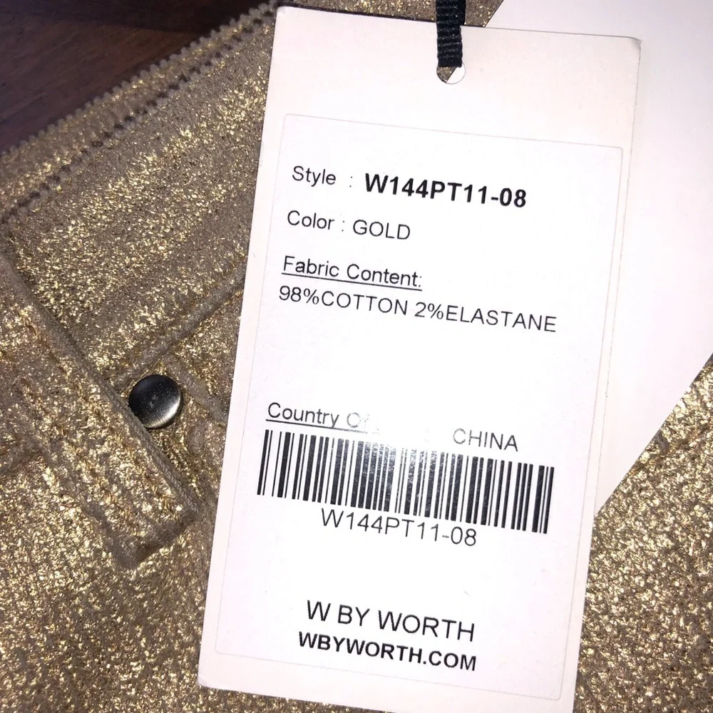 Worth Gold Cotton Blend‎ Jeans New Size 8